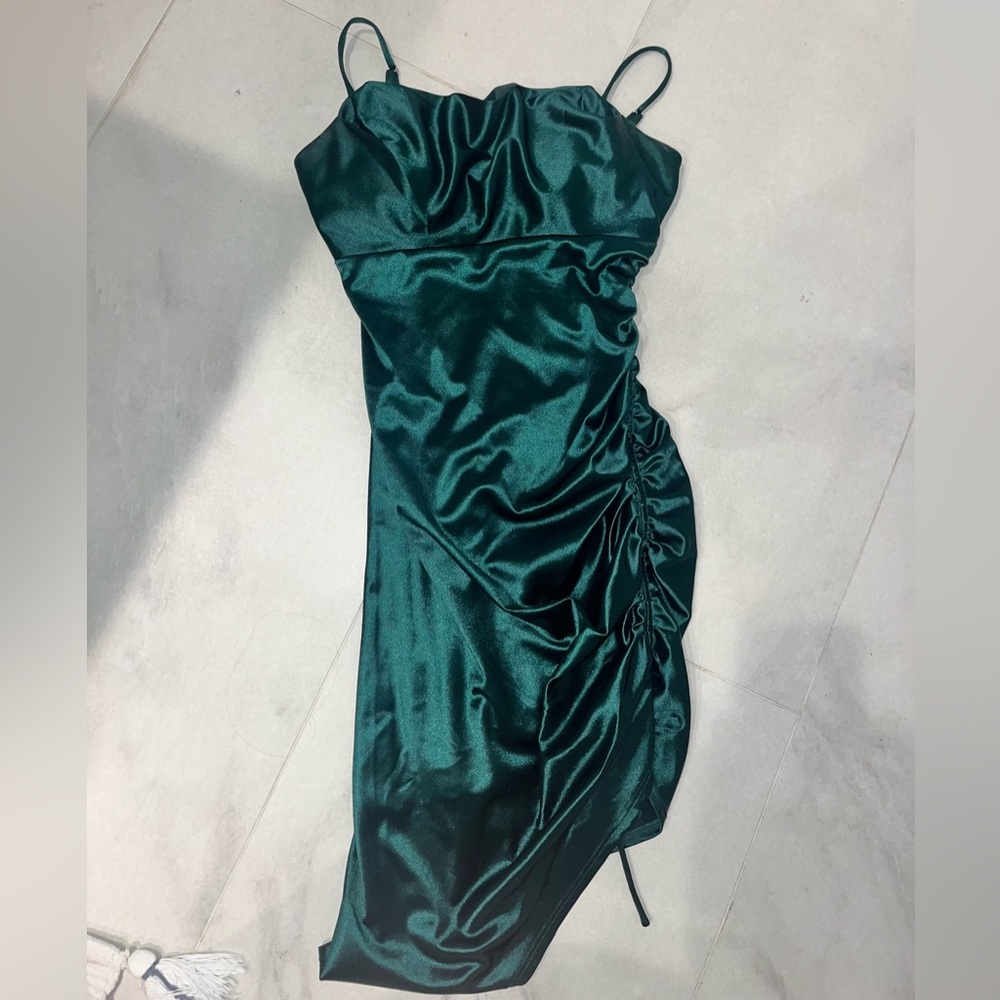 Honey and Rosie Silk Green Silk Dress (from Dillard’s)